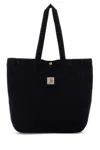 Carhartt Bayfield Tote In Denim Nero Uomo In Black