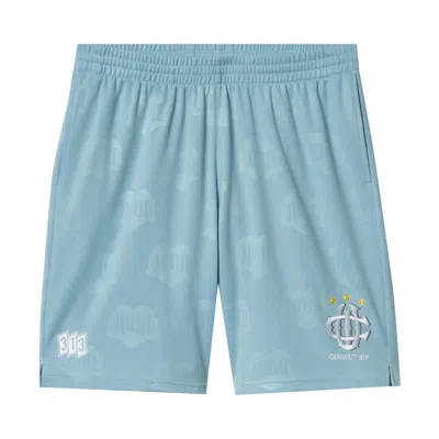 Pre-owned Carhartt Wip Hartts Football Short 'heart Train/jacquard' | Black | Men's Size M