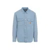 Carhartt Harvey Shirt With Long Sleeves And Pointed Collar