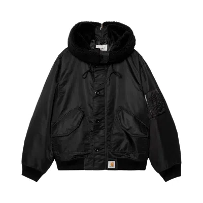 Pre-owned Carhartt Wip Hd Oltera Bomber 'black' | Men's Size Xl