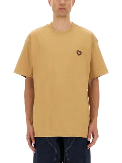 Carhartt Wip Heart Ii Hartt Tshirt In Brown
