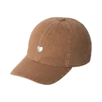 Pre-owned Carhartt Wip Heart Metal Cap 'hamilton Brown/silver' | Men's Size Onesize