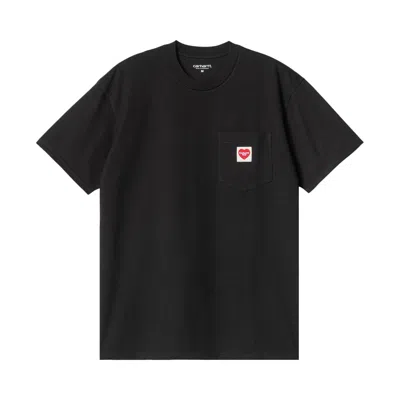 Pre-owned Carhartt Wip Heart Pocket Tee 'black'