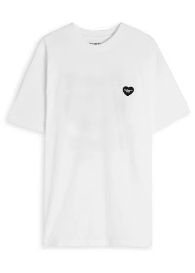 CARHARTT CARHARTT WIP HEART PRINTED COTTON T-SHIRT