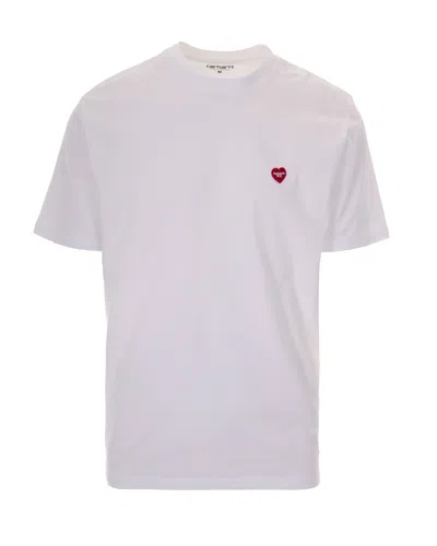 Carhartt Wip Heart-patch Organic Cotton T-shirt In Animal Print