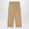 Carhartt Wip Holden Trousers In Leather Beige In Brown