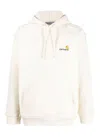 Carhartt Wip Hooded American Script Sweat In Neutral