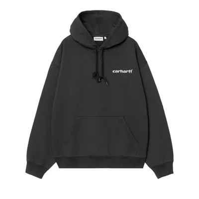 Pre-owned Carhartt Wip Hooded Caps Sweatshirt 'black' | Men's Size L