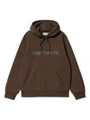 Carhartt Wip "hooded " Sweat Clothing In Brown