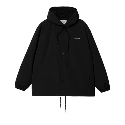 Pre-owned Carhartt Wip Hooded Coach Jacket 'black'