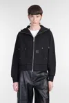 Carhartt Wip Hooded Eldon Jacket Sweatshirt In Black
