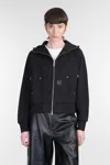 Carhartt Wip Hooded Eldon Jacket Sweatshirt In Black