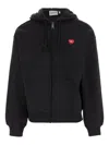 Carhartt Wip Hooded Heart Ii Hartt Sweat Jacket Clothing In Black