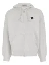 Carhartt Wip Hooded Heart Ii Hartt Sweat Jacket Clothing In Gray