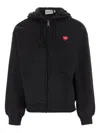Carhartt Wip Hooded Heart Ii Hartt Sweat Jacket Clothing In Black