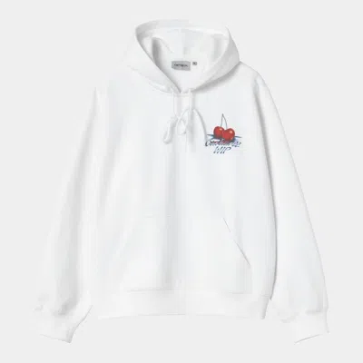 Carhartt Wip Hooded Jacket Garcia Sweat In White