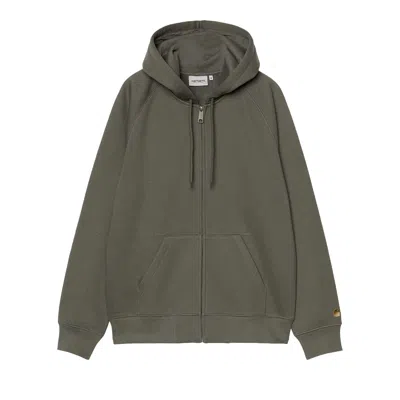 Pre-owned Carhartt Wip Hooded Jacket 'leaf/gold' | Green | Men's Size S