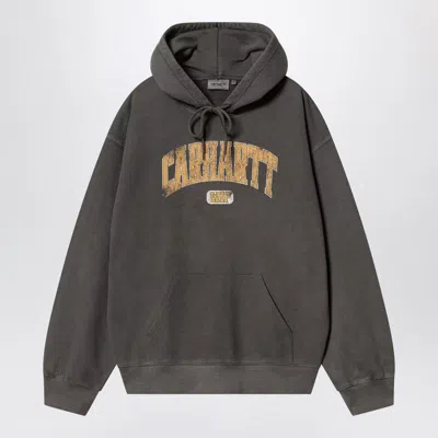 Carhartt Library Print Cotton Blend Hoodie In Black