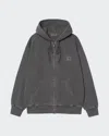 Carhartt Wip Hooded Nelson Jacket Clothing In 87gd Graphite