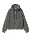 Carhartt Wip Hooded Nelson Zipped Jacket In Gray