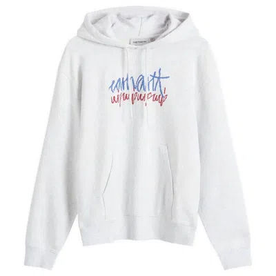 Carhartt Wip Hooded Stereo Sweat In White