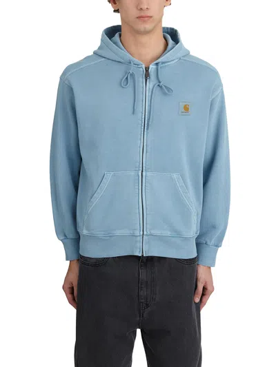 Carhartt Wip Hooded Sweatshirt Nelson Jacket Cotton In Blue
