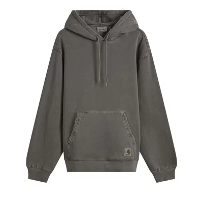 Pre-owned Carhartt Wip Hooded Torion Sweatshirt 'black Grind Wash' | Men's Size L