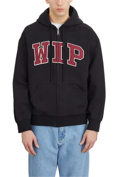 Carhartt Hooded Wip Sweat Jacket In Black