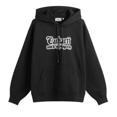 Pre-owned Carhartt Wip Hooded World Tour Sweatshirt 'black' | Men's Size M