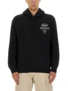 Carhartt Hooded Kangaroo Pocket Sweater In Black