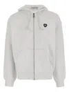 Carhartt Grey Hooded Heart Ii Hartt Zip-up Hoodie In Gray