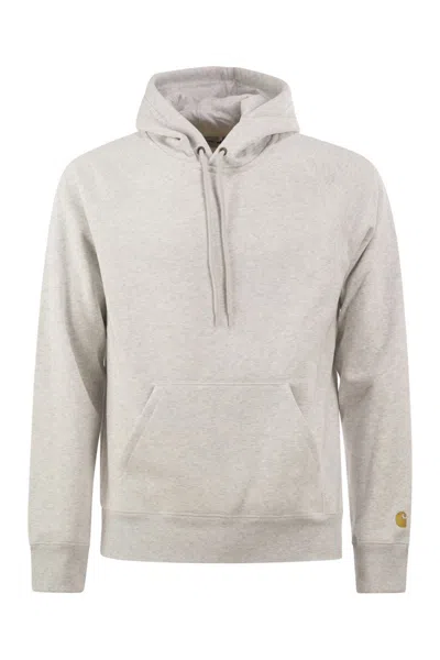 Carhartt Wip Hoodie With Embroidered Logo In Neutral