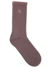 Carhartt Hudson Ankle Socks In Purple
