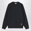 Carhartt Hudson Logo Washed Sweatshirt In Black