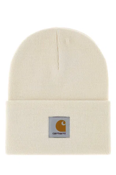 CARHARTT CARHARTT WIP IVORY ACRYLIC WATCH HAT