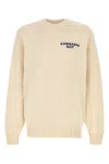 Carhartt Mens Natural Helix Graphic-print Knitted Sweater In White