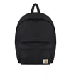 Carhartt Logo-patch Zip-fastening Backpack In Black