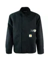 Carhartt Work In Progress Og Arcan Graphic Organic Cotton Canvas Jacket In Black