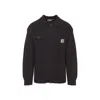 Carhartt Knit Jacket With Collared Design And Pockets In Animal Print