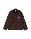 Carhartt Wip Chocolate Cotton Michigan Coat In Brown