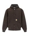 Carhartt Brown Og Active Jacket Hooded Jacket In Brown