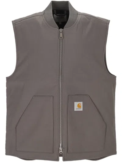 Carhartt Leroy Zip Gilet In Black
