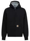 Carhartt Wip Black Polyester Cotton Jacket In Black