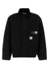 Carhartt Work In Progress Og Arcan Graphic Organic Cotton Canvas Jacket In Black