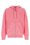 Carhartt Hooded Duster Script Jacket In Charmpink