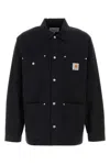 Carhartt Work In Progress Flint Corduroy Button-up Shirt In Black