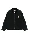 Carhartt Structured Collared Front Pocket Long Sleeve Jacket In Black