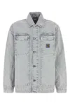 Carhartt Wip Button-up Organic Cotton Jacket In Blue
