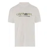 Carhartt Wip Ss Solar Chrome Script Tshirt In White
