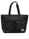 Carhartt Jake Logo Patch Nylon Tote Bag In Black